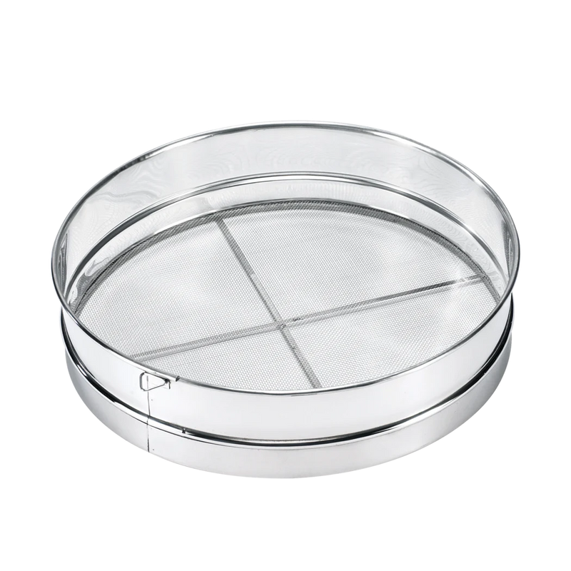 Browne 14" Round Sieve with #16 Mesh & Two Wire Crossbar, 2.75" Deep
