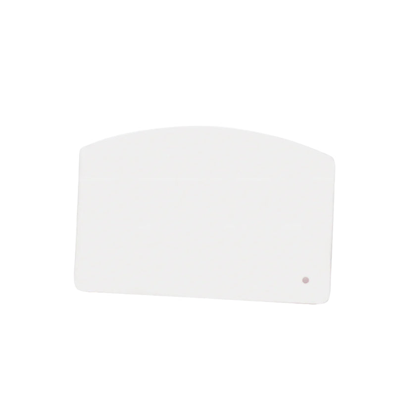 Browne 5.5" x 3.5" Plastic Bowl Scraper, White
