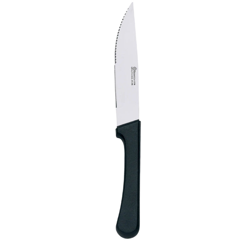 Browne Omaha 10" Steak Knife, Pointed Tip, Black Handle 12 /Case