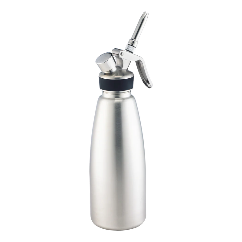 Brown 1 Qt Bottle For Whip Cream Dispensers, Stainless Steel
