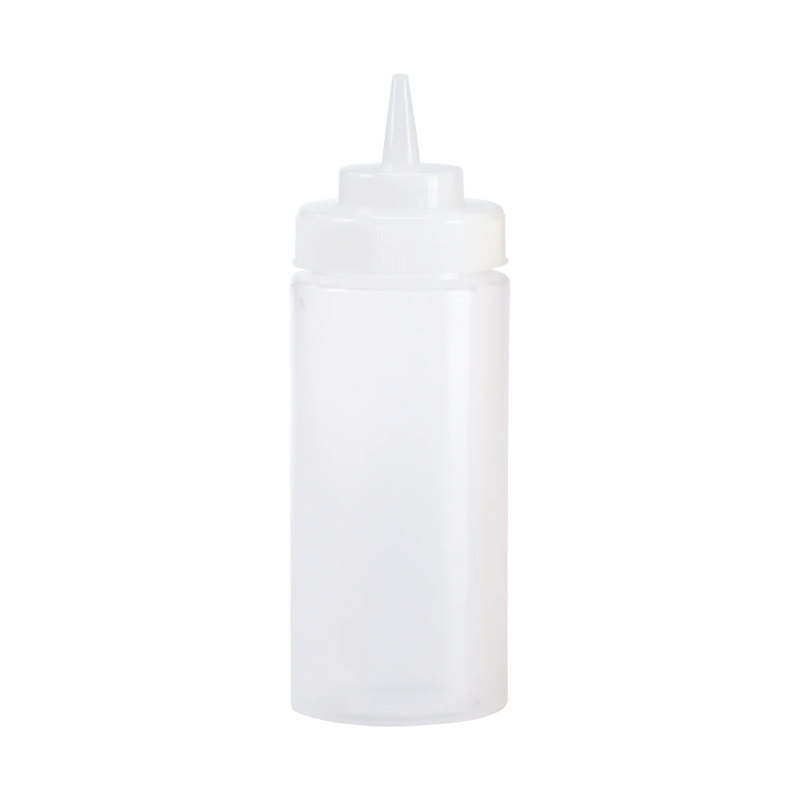 Browne 24 Oz Wide Mouth Squeeze Bottle, Clear