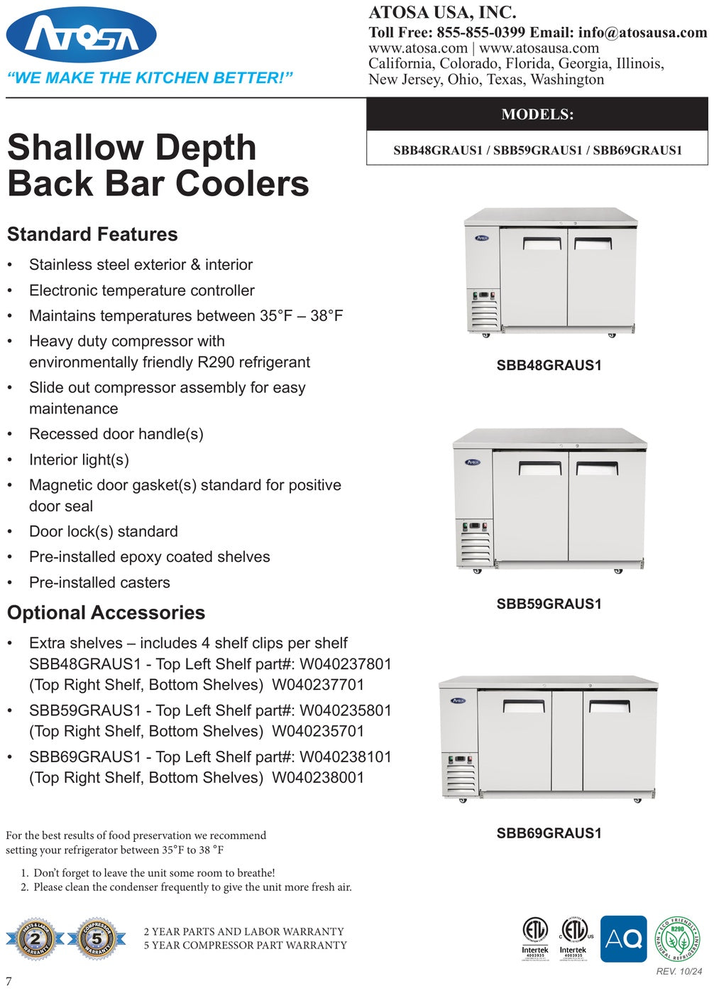 Spec Sheet