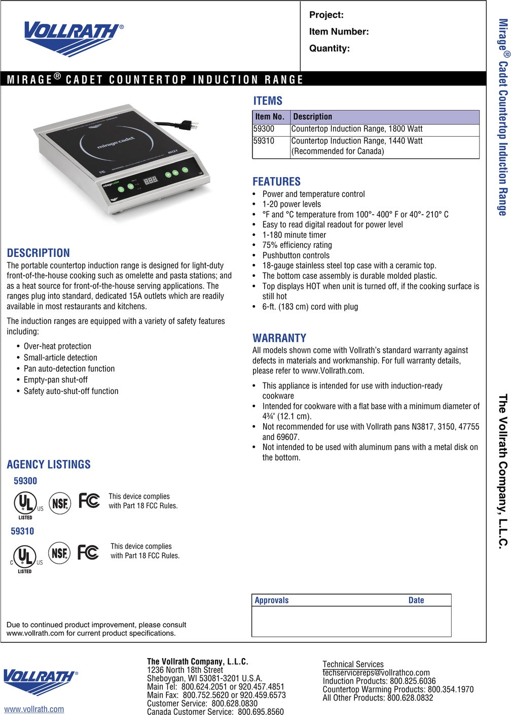 Spec Sheet