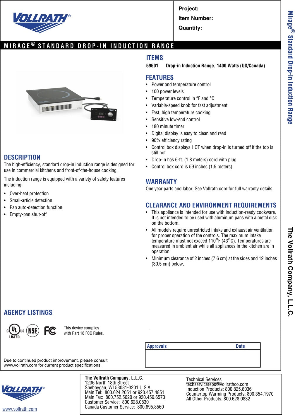 Spec Sheet