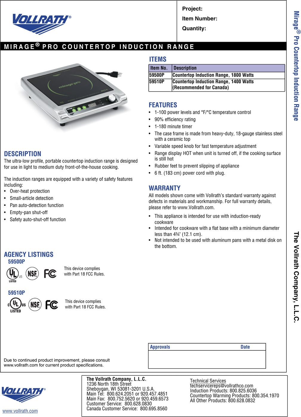 Spec Sheet