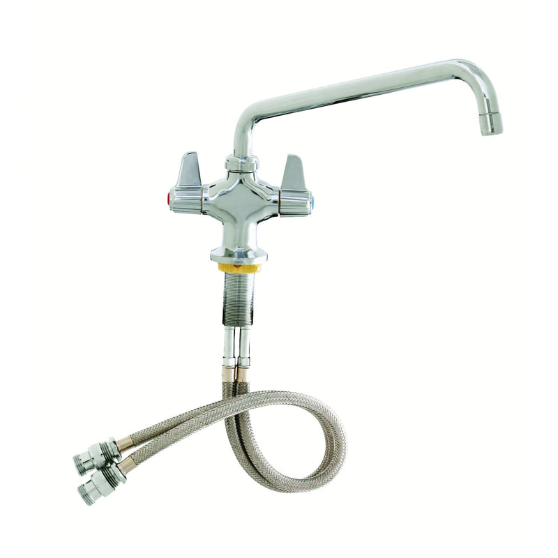 T&S Brass Single Hole Deck Mount Faucet 6" Swing