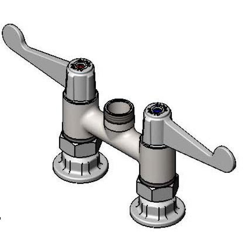 T&S Brass Equip Deck Mount Swivel Faucet with 4" Centre