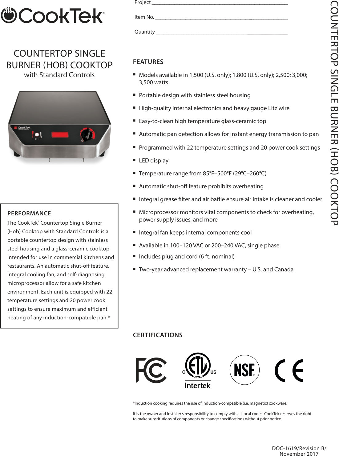 Spec Sheet