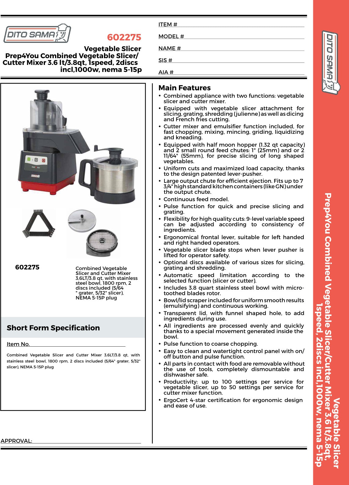 Spec Sheet
