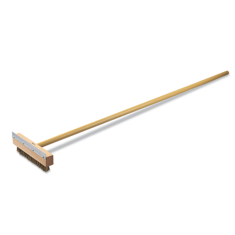 Browne 10" Pizza Oven Brush, 36" Handle