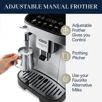 De'Longhi Magnifica Evo Automatic Espresso & Coffee Machine with Milk Frother & Built-In Grinder