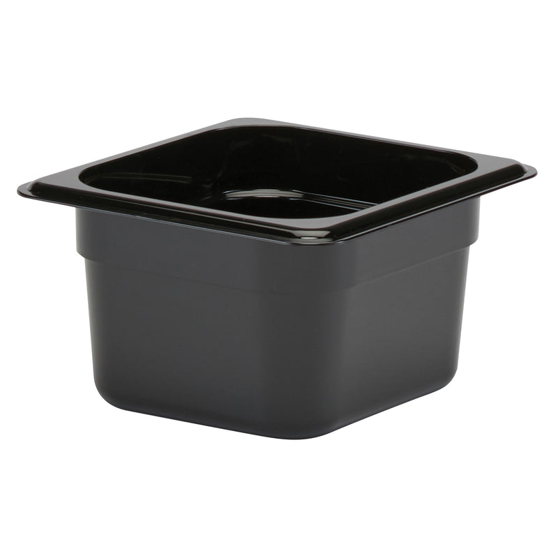 Cambro 64CW110 1/6 Size Food Pan 4" Deep, Black
