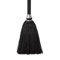 Rubbermaid Lobby Pro Plastic Upright Dust Pan Broom, Black