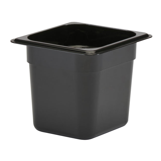 Cambro 66CW110 1/6 Size Food Pan 6" Deep, Black