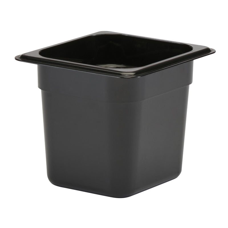 Cambro 66CW110 1/6 Size Food Pan 6" Deep, Black