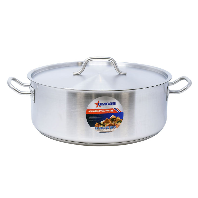 Nella 20 Qt Stainless Steel Braiser with Lid