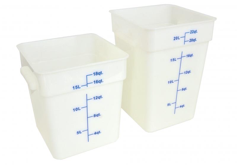 Nella 4 Qt Square Food Storage Container, White