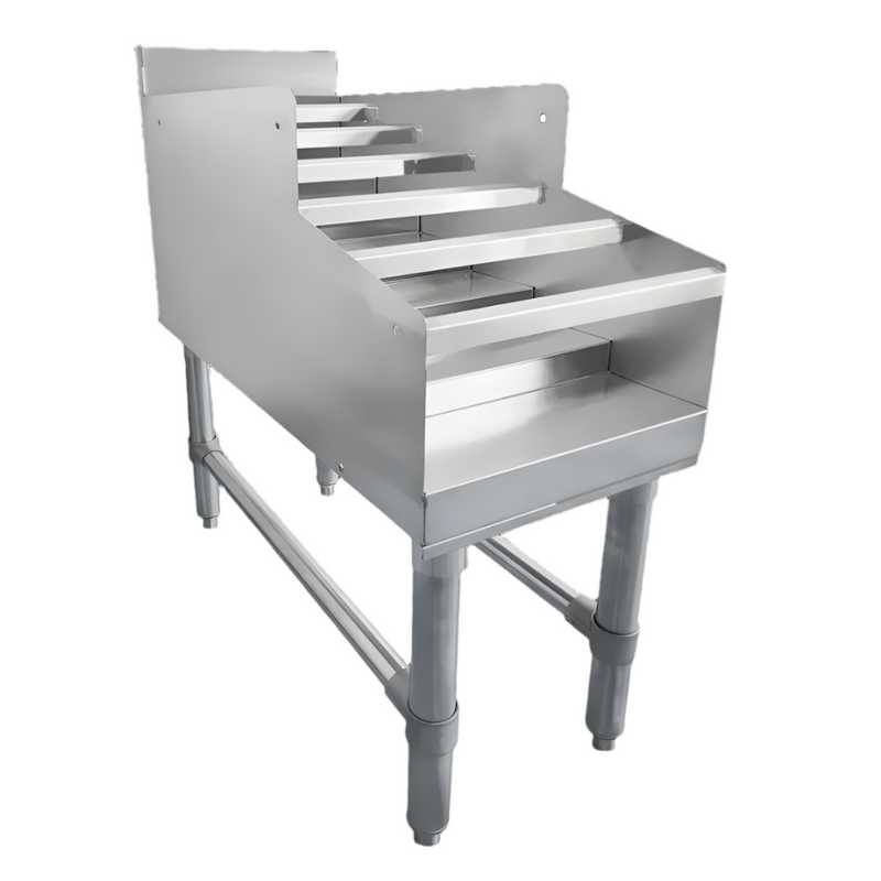 Nella 12" Liquor Display Rack with 3 inch Backplash