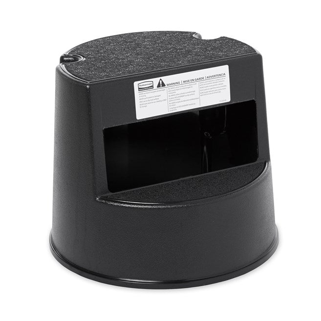 Rubbermaid Mobile Two-Step Step Stool, Black