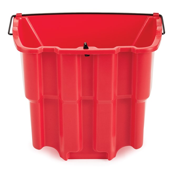 Rubbermaid WaveBrake 18 Qt Dirty Water Bucket, Red