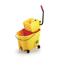 Rubbermaid WaveBrake 18 Qt Dirty Water Bucket, Red