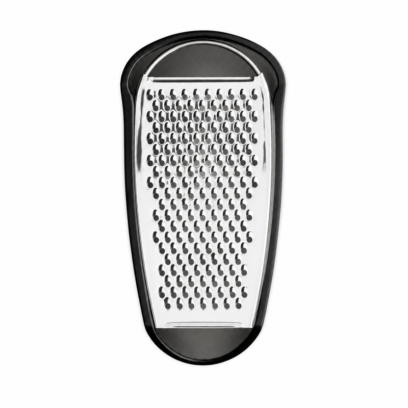 Alessi Parmenide Cheese Grater with Cellar, Black