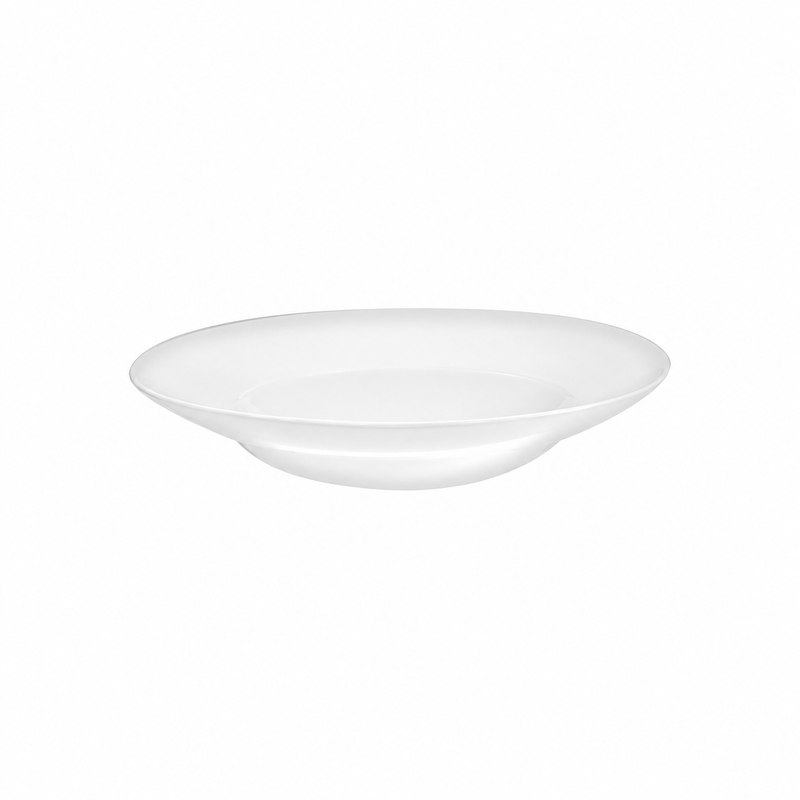 Continental Plain White Nouveau 20 Oz Soup Plate 12 /Case