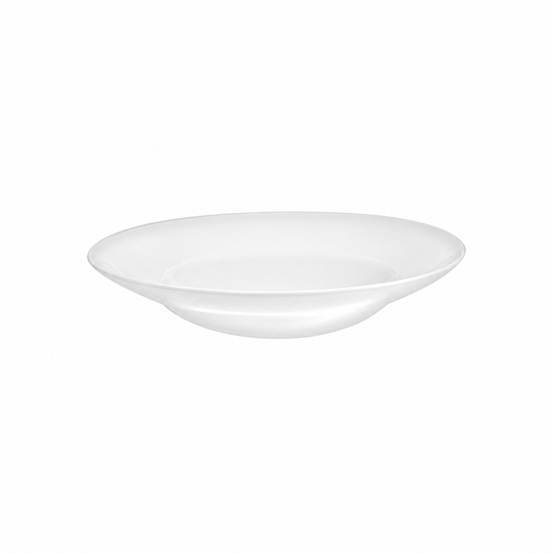 Continental Plain White Nouveau 14 Oz Soup Plate 12 /Case