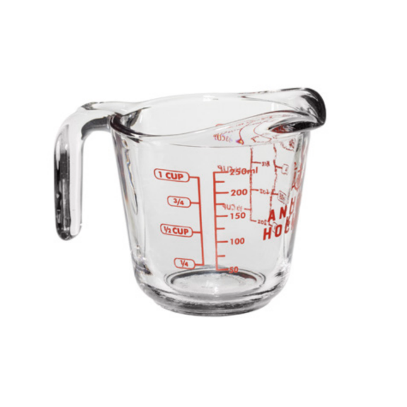 Anchor Hocking 1 Cup / 8 Oz Glass Measuring Cup