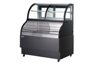 Nella 47" Dual Service Open Refrigerated Floor Display Case, Black