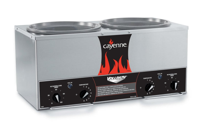 Vollrath Cayenne Twin 7 Qt Soup Warmer - 72028