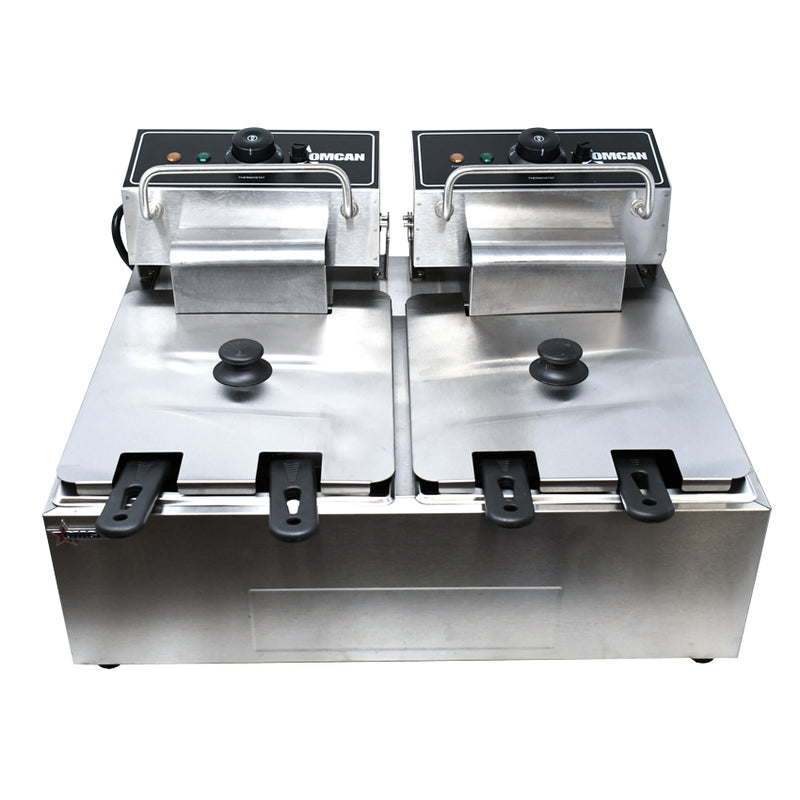 Nella 2 x 6 Liter Dual Countertop Electric Fryer 110V