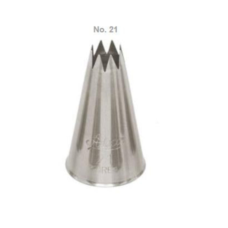 Ateco 0.26" Open Star Piping Tip, Stainless Steel