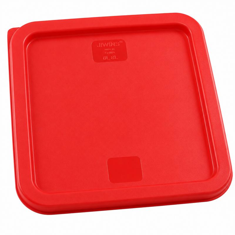 Nella Square Food Storage Cover for 6 & 8 Qt Containers, Red