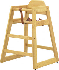 Nella Wooden High Chair, Natural