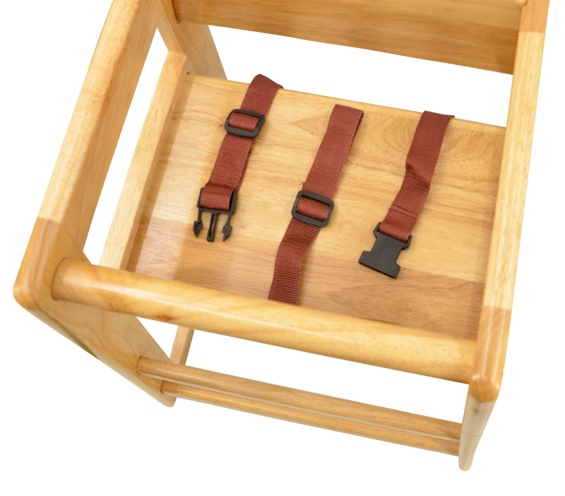Nella Wooden High Chair, Natural