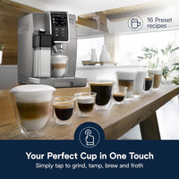 De'Longhi Dinamica Plus Espresso & Coffee Machine with Automatic Milk Frother & Color Touch Display