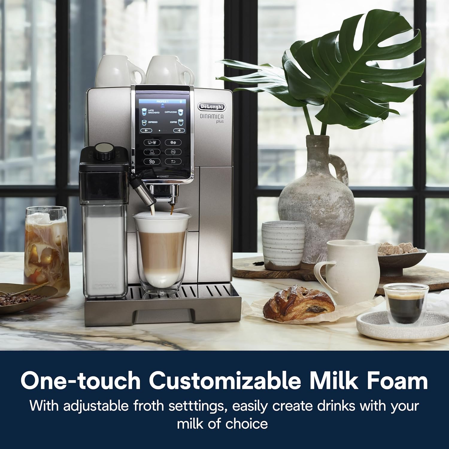 De'Longhi Dinamica Plus Espresso & Coffee Machine with Automatic