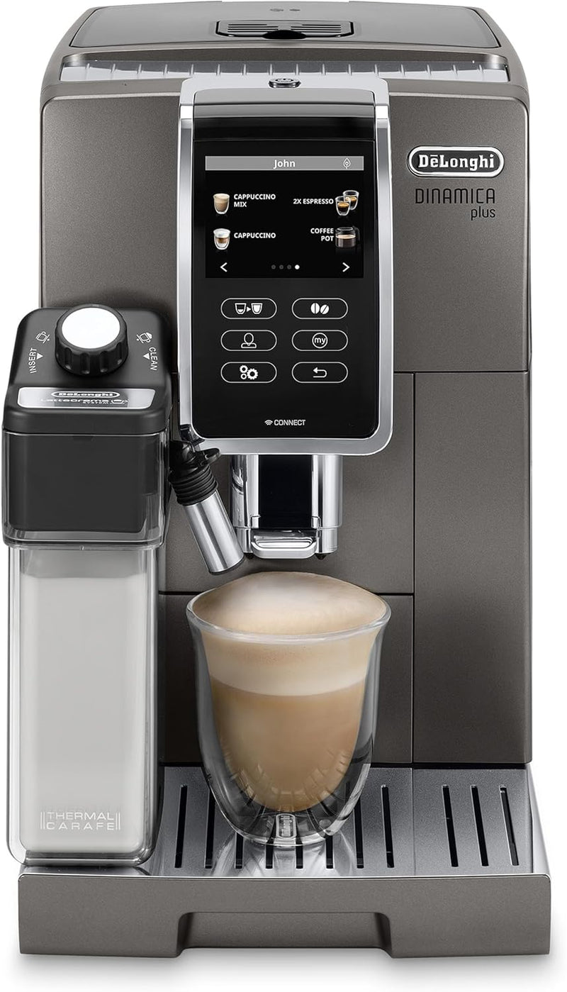 De'Longhi Dinamica Plus Espresso & Coffee Machine with Automatic Milk Frother & Color Touch Display