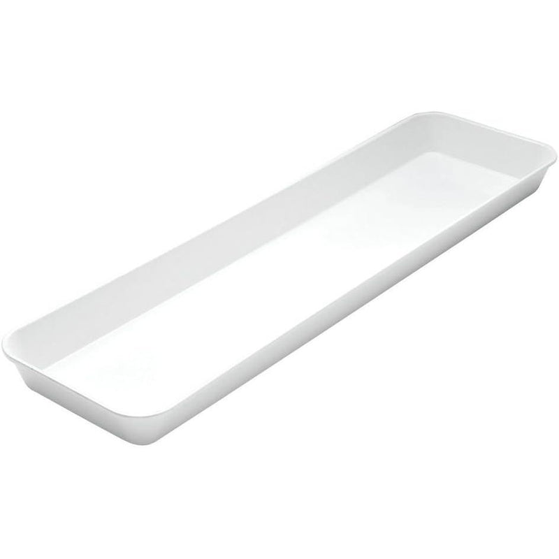 Cambro 8" x 30" Market Display Tray, White - 8302MT148