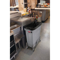Rubbermaid Slim Jim Dolly, Stainless Steel