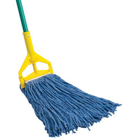 Winco 24 Oz Cotton-Poly Blend Mop Head, Blue