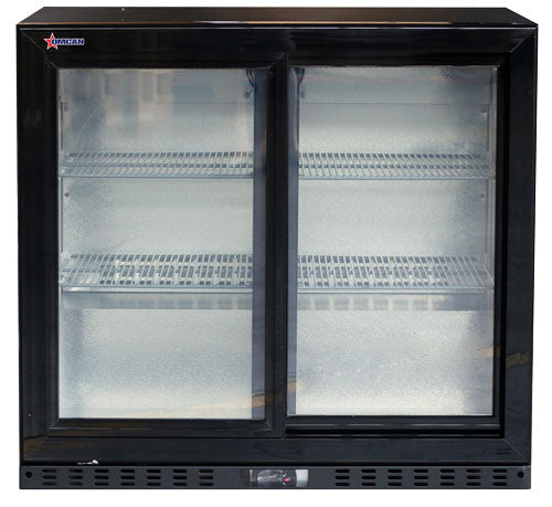 Nella 35" Back Bar Refrigerator with 2 Sliding Glass Doors