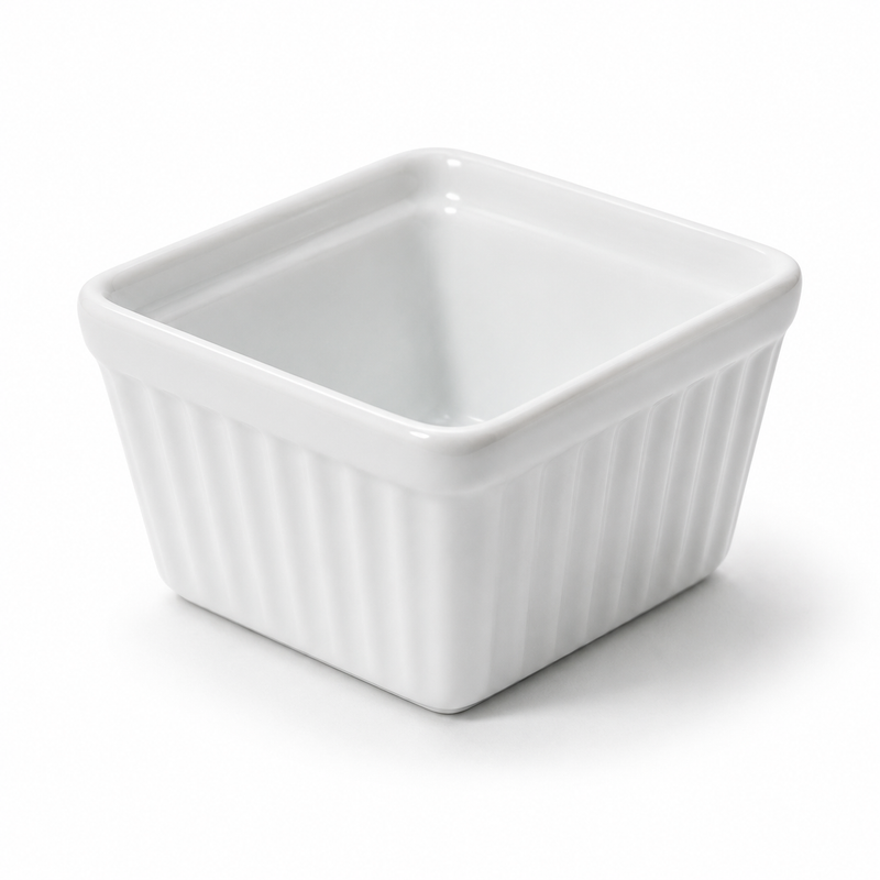 Bia Cordon Bleu 4.5 Oz Square Ramekin, White