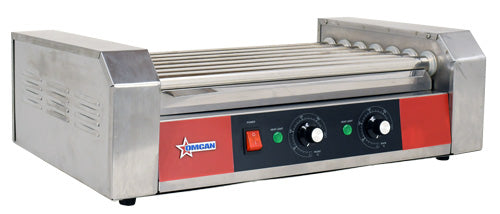Omcan 18 Hot Dog Roller Grill with 7 Rollers