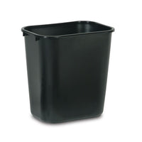 Rubbermaid 7 Gallon Rectangular Wastebasket, Black