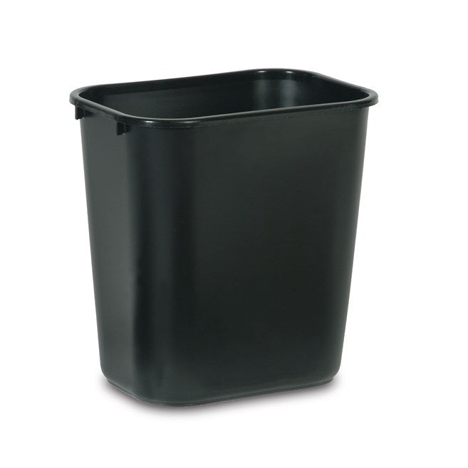 Rubbermaid 7 Gallon Rectangular Wastebasket, Black