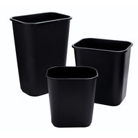 Rubbermaid 7 Gallon Rectangular Wastebasket, Black