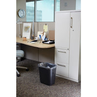 Rubbermaid 7 Gallon Rectangular Wastebasket, Black