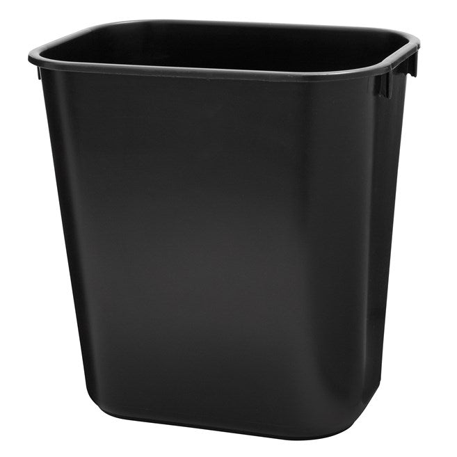 Rubbermaid 3.25 Gallon Rectangular Wastebasket, Black